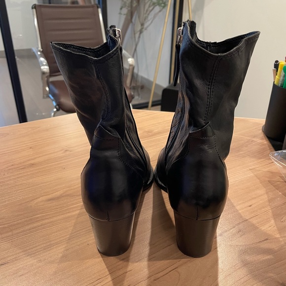 Zara black ankle boot bootie - Picture 8 of 9